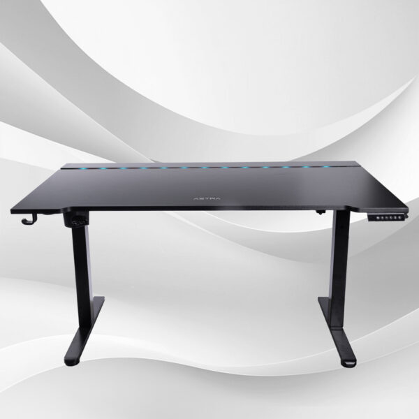 Second image of Escritorio Gamer Ajustable con Iluminación LED — ASTEGT06